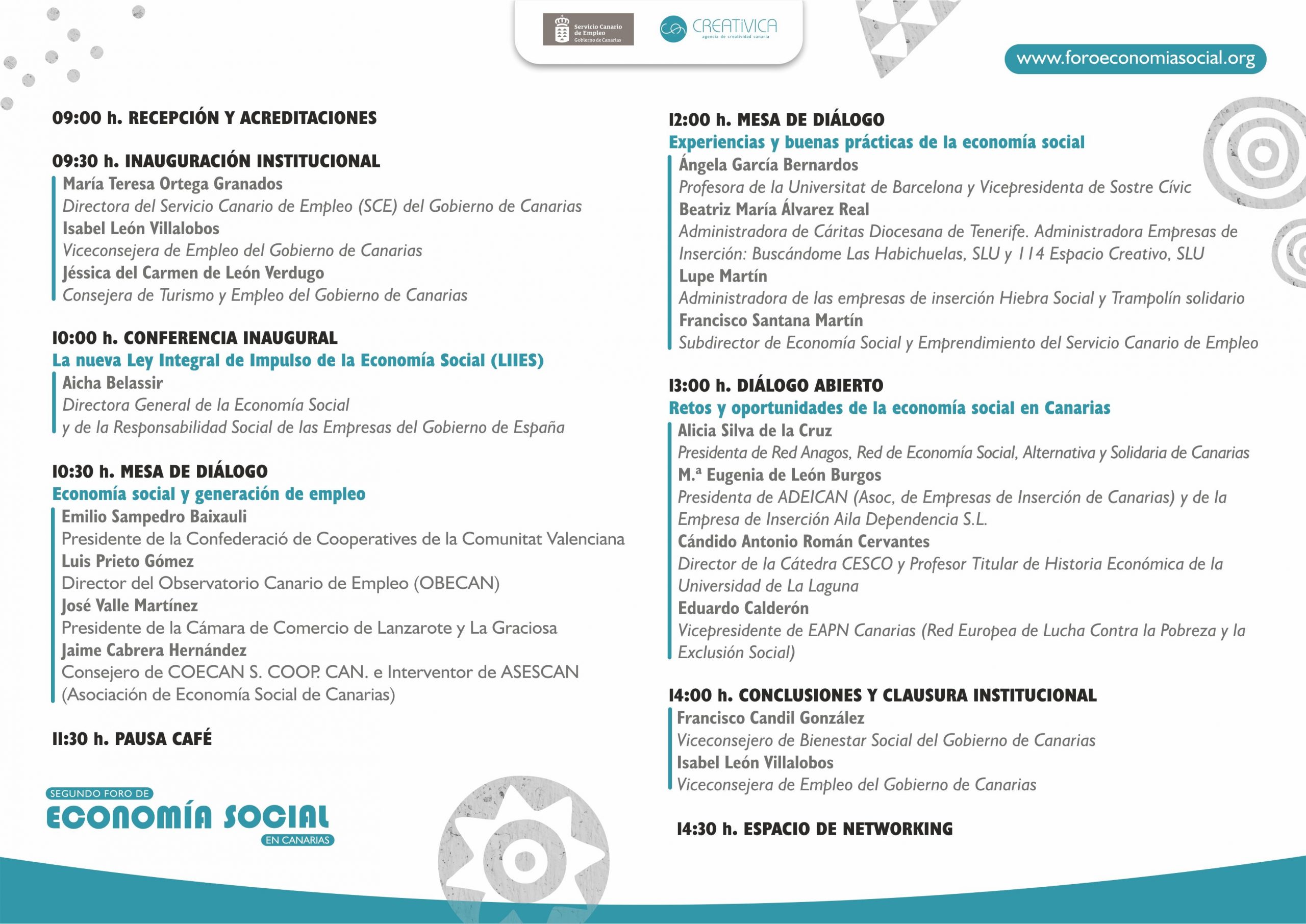 Jéssica de León inaugurará en Lanzarote el II Foro de Economía Social de Canarias