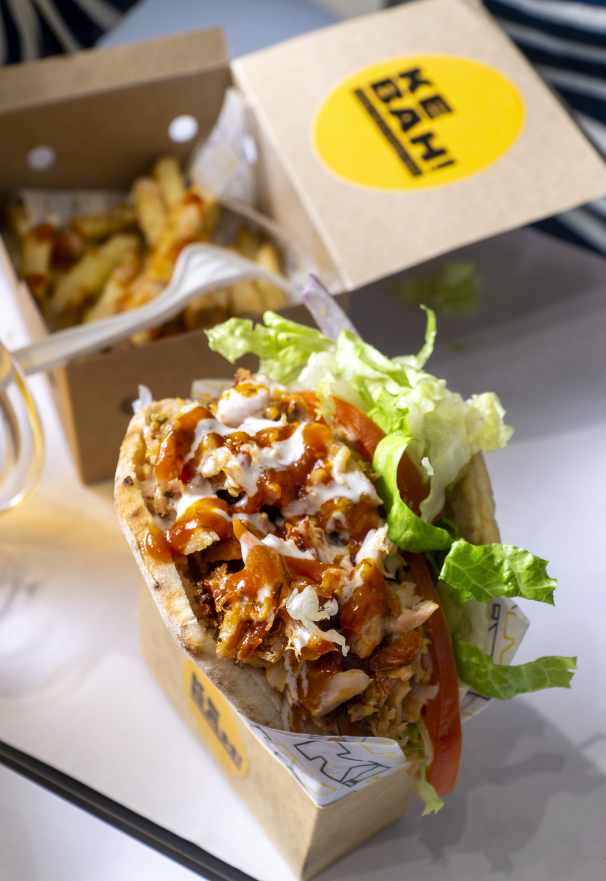 Kebab de la cadena de franquicias Kebah!