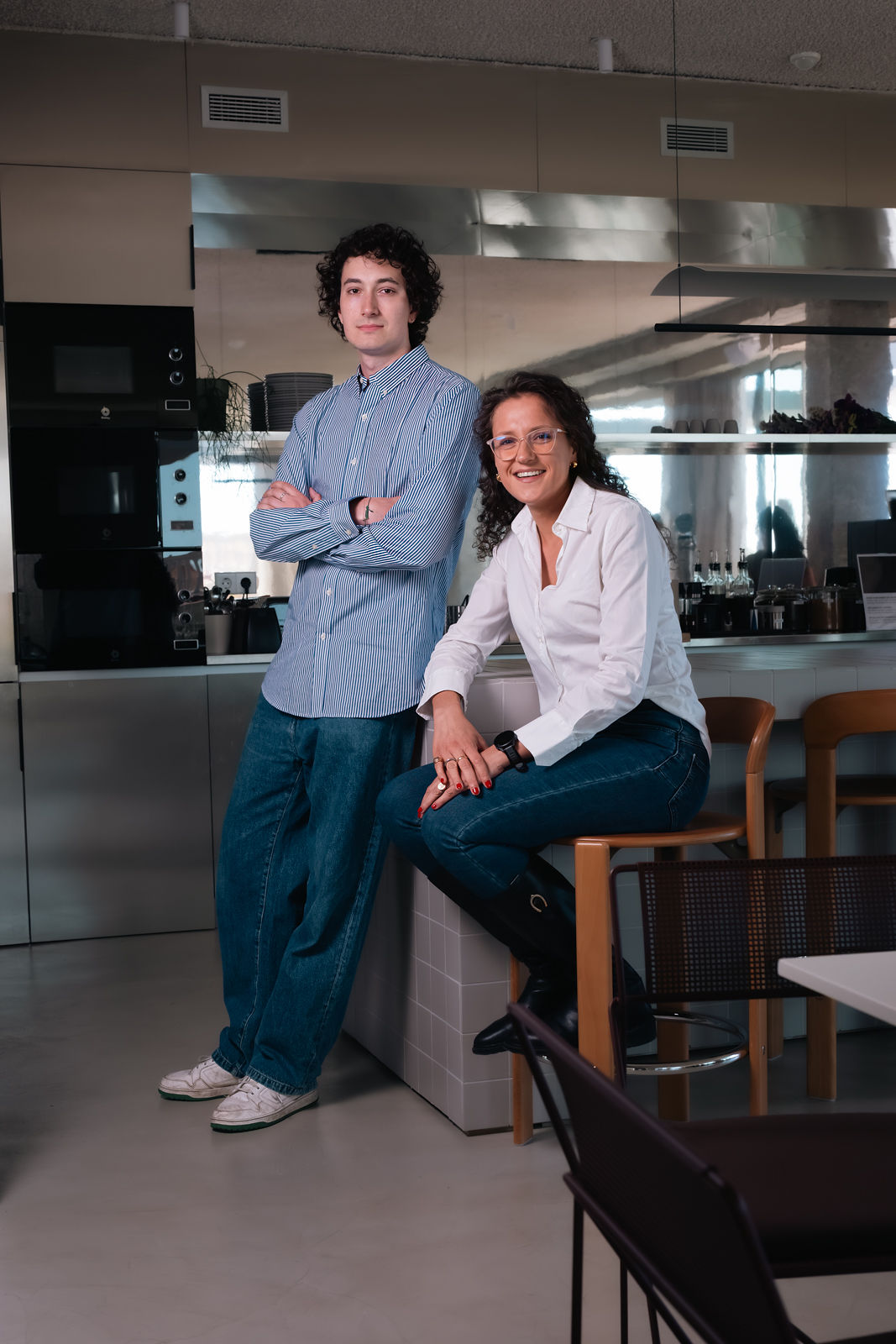 Pierre Ferran (CEO) y Virginia Debernardi (COO), fundadores de Kalipso. 