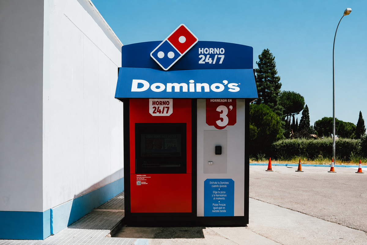 Máquina de vending de Domino's Pizza