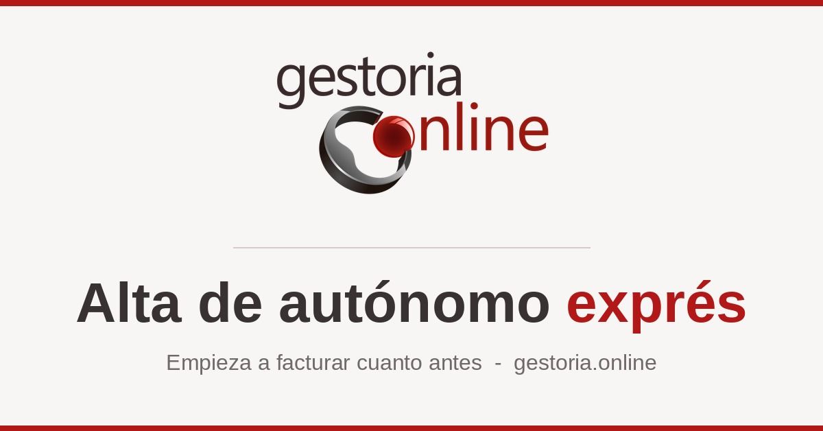 Gestoría Online reduce a unas horas el alta de autónomo